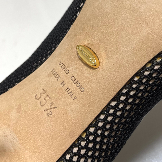 Sergio Rossi(セルジオロッシ)の2051 美品 セルジオロッシ オープントゥパンプス レディースの靴/シューズ(ハイヒール/パンプス)の商品写真