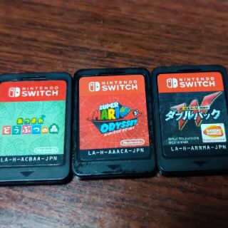 ニンテンドースイッチ(Nintendo Switch)のSwitchソフト3本ケース無し(家庭用ゲームソフト)