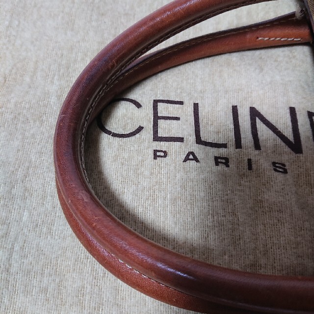 CELINE マカダム柄 ハンドバッグ