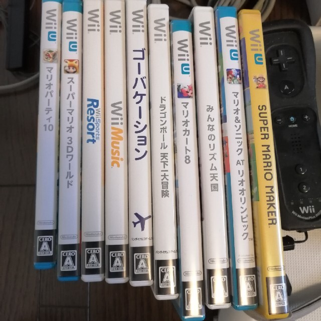 Wii U セット バランスボード コントローラ×3 ヌンチャク×2 ソフト 5