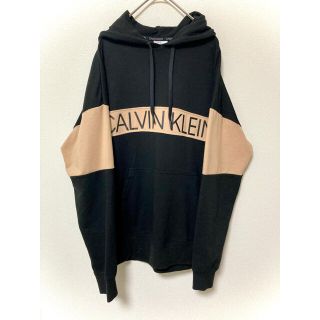 カルバンクライン(Calvin Klein)の最終値下げ　カルバンクライン　パーカー　スウェット  ロゴ　ブラック　ベージュ(パーカー)