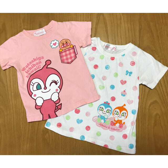 アンパンマン(アンパンマン)のアンパンマン Tシャツ 90、95 キッズ/ベビー/マタニティのキッズ服女の子用(90cm~)(Tシャツ/カットソー)の商品写真