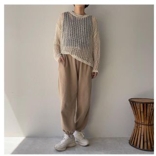 nokcha mesh loose knit メッシュニット  (ニット/セーター)