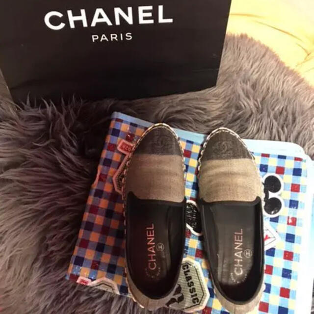 シャネルCHANELエスパドリーユ 美品デニム 季節のおすすめ商品 68.0