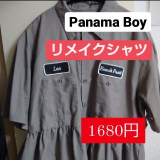 パナマボーイ(PANAMA BOY)の【1680円セール❗】　Panama Boy　リメイクシャツ(シャツ/ブラウス(長袖/七分))