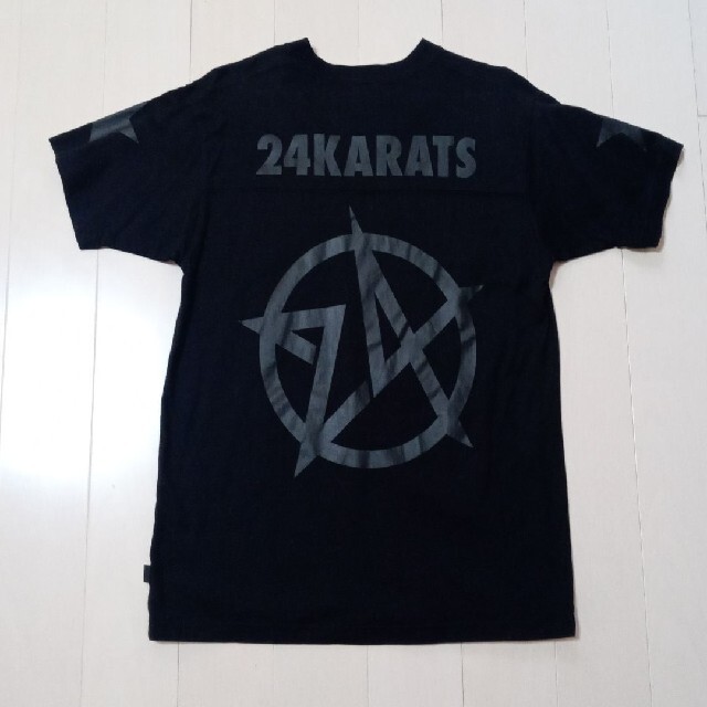 24karats(トゥエンティーフォーカラッツ)の【美品】24karats　Tシャツブラック　Sサイズ24カラッツ メンズのトップス(Tシャツ/カットソー(半袖/袖なし))の商品写真