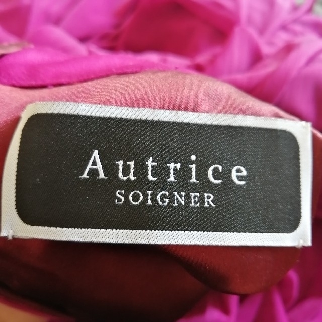 ★お値下げ★Autrice SOIGNER ドレス　ビジュー　ミドル丈　膝丈 レディースのフォーマル/ドレス(ミディアムドレス)の商品写真