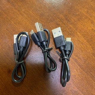 Micro USB ケーブル　３本セット(ヘッドフォン/イヤフォン)