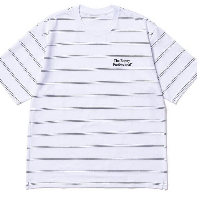 【新品未使用】ennoy  Pique Border T-shirts L