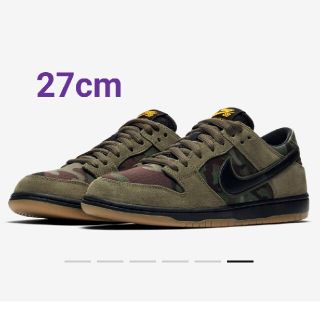 ナイキ(NIKE)のNIKE DUNK LOW SB CAMO 27cm(スニーカー)