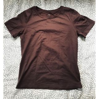 アースミュージックアンドエコロジー(earth music & ecology)の【美品】アース　半袖Tシャツ　ブラウン(Tシャツ(半袖/袖なし))