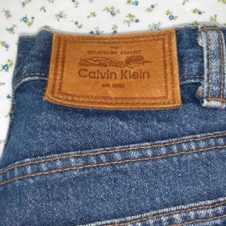 カルバンクライン(Calvin Klein)のカルバンクラインスポーツ　デニム　vintage　マムジーンズ　バナナデニム(デニム/ジーンズ)