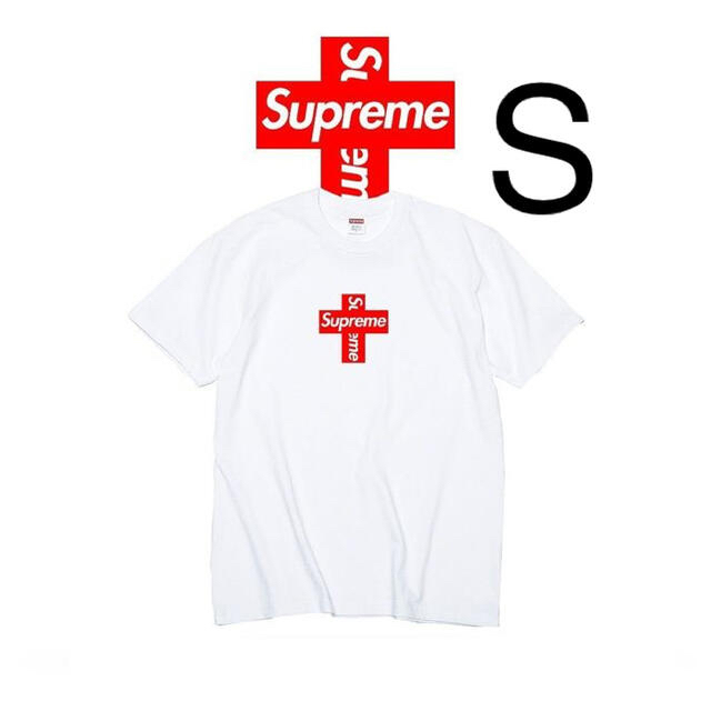 Supreme(シュプリーム)のSupreme Cross Box Logo Tee White  メンズのトップス(Tシャツ/カットソー(半袖/袖なし))の商品写真