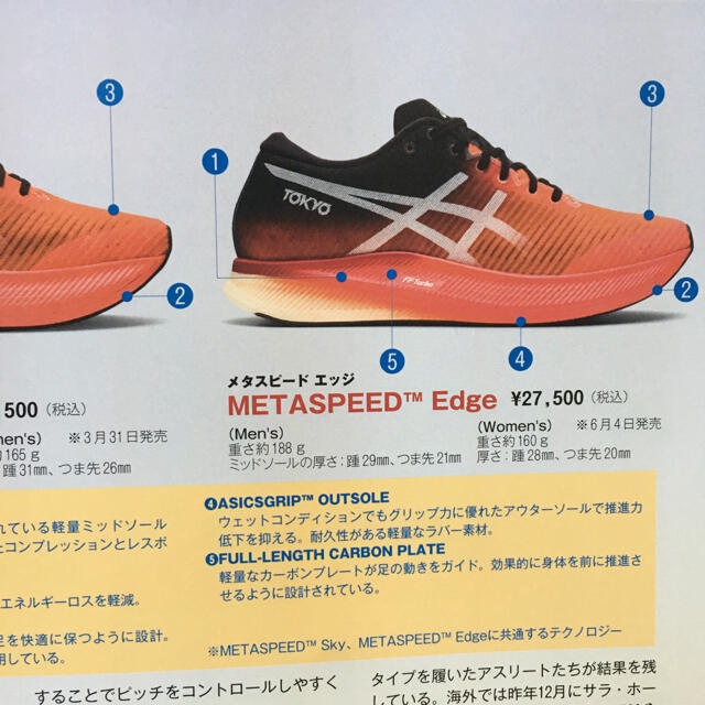 asics(アシックス)の新品28.5cm METASPEED EDGE ASICS メタスピードエッジ スポーツ/アウトドアのランニング(シューズ)の商品写真