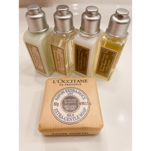 L'OCCITANE(ロクシタン)の新品未使用★ロクシタン ヴァーベナ　アメニティセット コスメ/美容のボディケア(バスグッズ)の商品写真