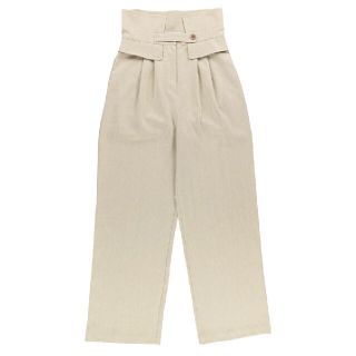 アリシアスタン(ALEXIA STAM)のHigh Waist Wide Relax Pants Beige(カジュアルパンツ)