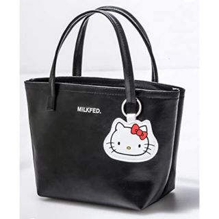 ミルクフェド(MILKFED.)の【新品】MILKFED.コラボ HELLO KITTYミニトート＆キーチャーム(トートバッグ)