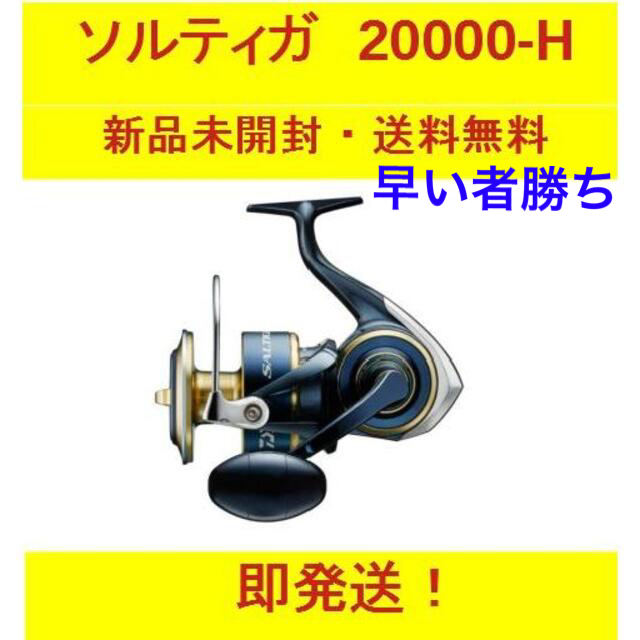 １２１標準糸巻量ＰＥ【新品】ダイワ(Daiwa)リール　ソルティガ 20000-H