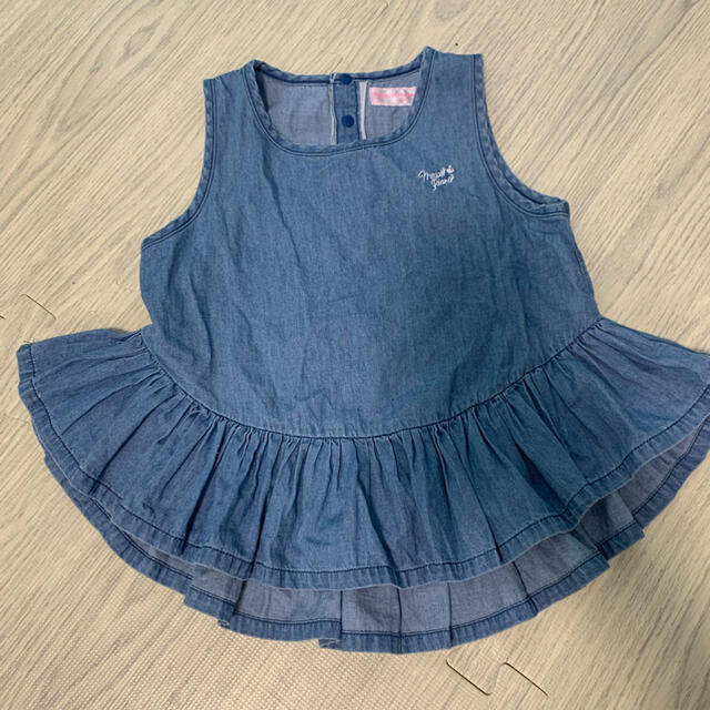 mezzo piano(メゾピアノ)のメゾピアノ　チュニック　100 キッズ/ベビー/マタニティのキッズ服女の子用(90cm~)(Tシャツ/カットソー)の商品写真