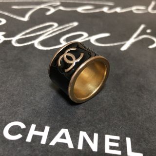 CHANEL リング 指輪 ココマーク＆ハート ブラック ＊ジヨン愛用