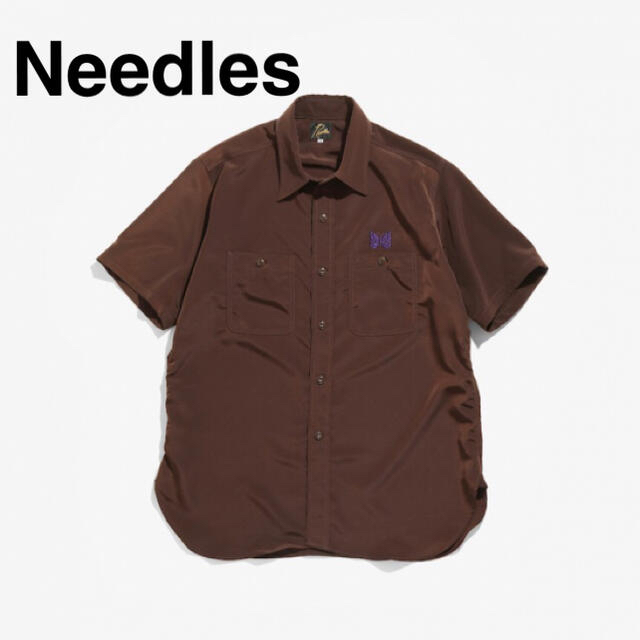 Needles(ニードルス)のウエケンさま専用 Needles S/S Work Shirt Brown メンズのトップス(シャツ)の商品写真