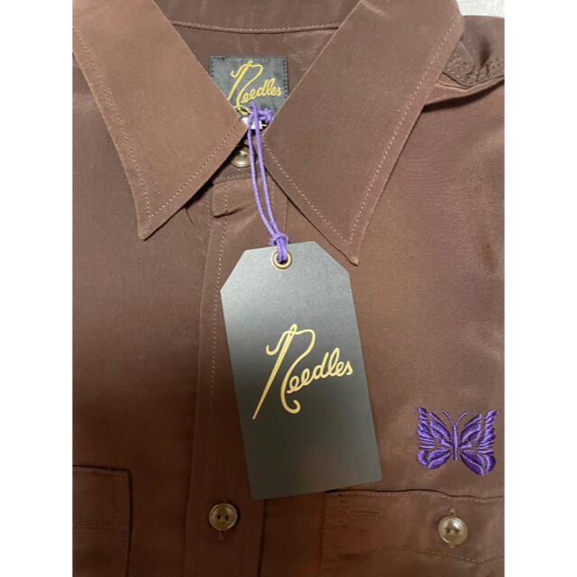 Needles(ニードルス)のウエケンさま専用 Needles S/S Work Shirt Brown メンズのトップス(シャツ)の商品写真