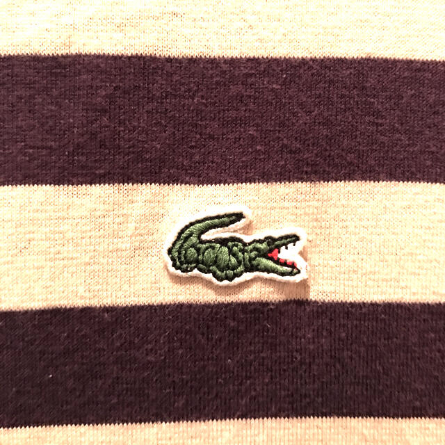 LACOSTE(ラコステ)のラコステＴシャツ　長袖　ストライプ　Ｌ　新品未使用タグなし メンズのトップス(Tシャツ/カットソー(七分/長袖))の商品写真