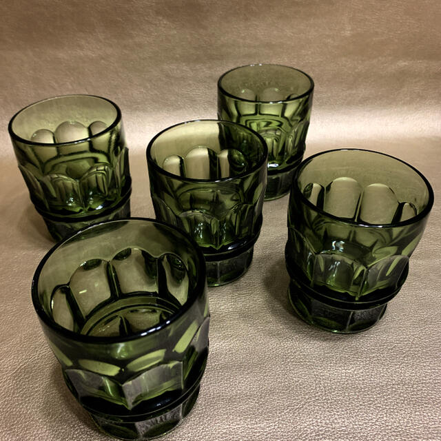 Noritake Green glass Tableware 14 pieces 4