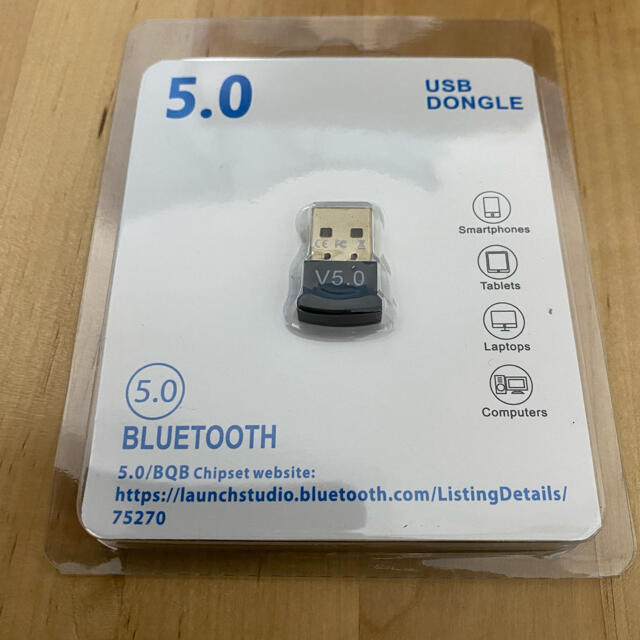 【新品未使用品】Bluetooth 5.0 USB アダプタ スマホ/家電/カメラのPC/タブレット(PCパーツ)の商品写真