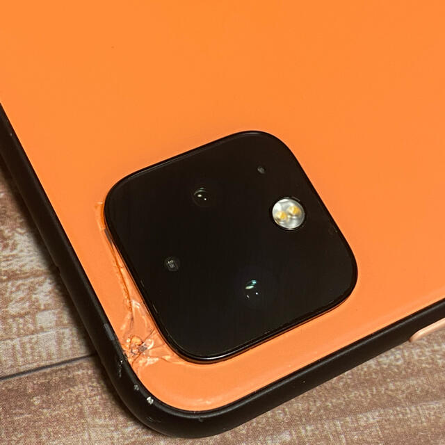 Google Pixel(グーグルピクセル)の訳あり ジャンク SIMロック解除済み Pixel 4 Oh So Orange スマホ/家電/カメラのスマートフォン/携帯電話(スマートフォン本体)の商品写真