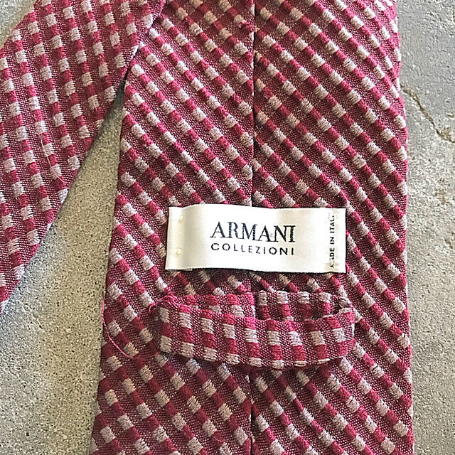 ARMANI COLLEZIONI(アルマーニ コレツィオーニ)のARMANI COLLEZIONI アルマーニ ネクタイ／ボルドー メンズのファッション小物(ネクタイ)の商品写真