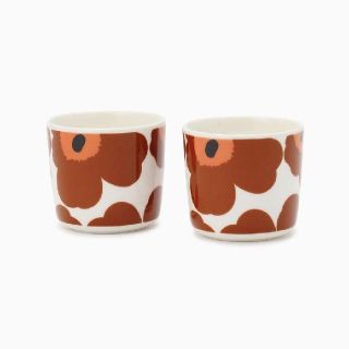 マリメッコ(marimekko)の新品◆ウニッコ　ラテマグ　ブラウン　マリメッコ(グラス/カップ)