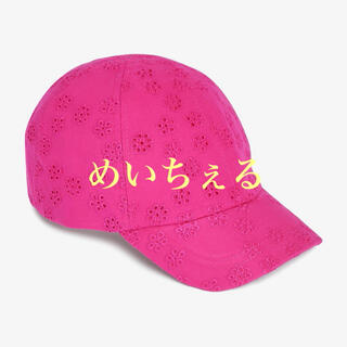 ネクスト(NEXT)の【新品】next ピンク 刺繍キャップ（ガールズ）(帽子)