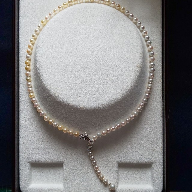アコヤ真珠 ベビーパール ナチュラルカラー 3WAYネックレス レディースのアクセサリー(ネックレス)の商品写真