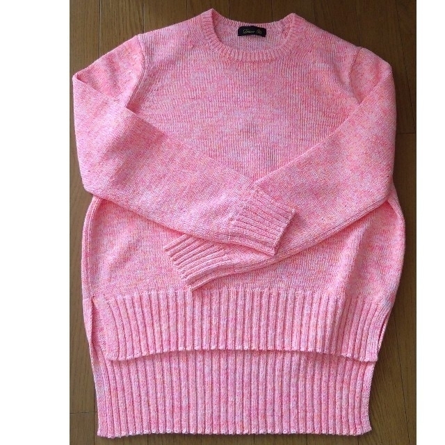 Drawer - Drawer 7Gコットン天竺編みクルーネックニット（Vivid Pink）
