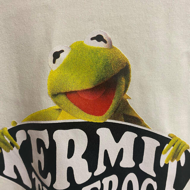 X-girl(エックスガール)の【syy様専用】KERMIT THE FLOG/RINGER S/S TEE レディースのトップス(Tシャツ(半袖/袖なし))の商品写真