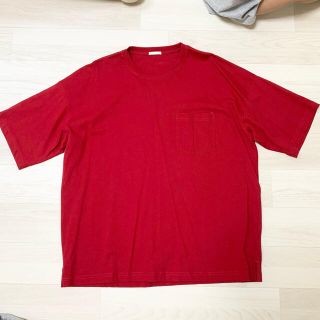 ジーユー(GU)の新品✼GUベビーウェイトビッグTレッドL(Tシャツ/カットソー(半袖/袖なし))