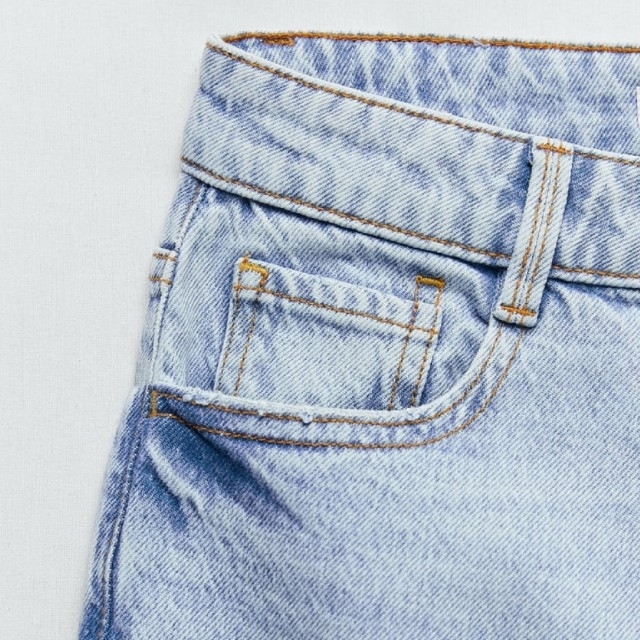 ZARA(ザラ)の【ザラ ZARA】Z1975マムフィットデニムパンツ／42 レディースのパンツ(デニム/ジーンズ)の商品写真