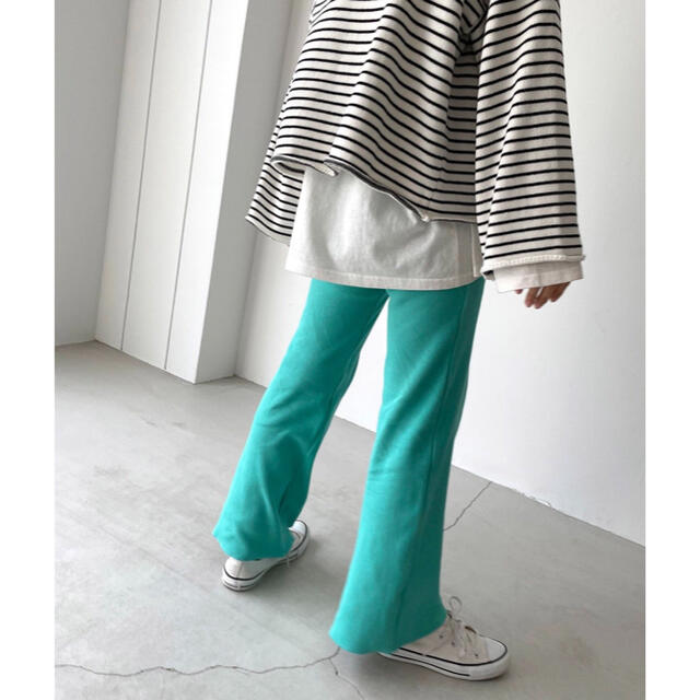 TODAYFUL(トゥデイフル)の値下げ　canal jean RED CHOP WORKS リブストレッチパンツ レディースのパンツ(カジュアルパンツ)の商品写真