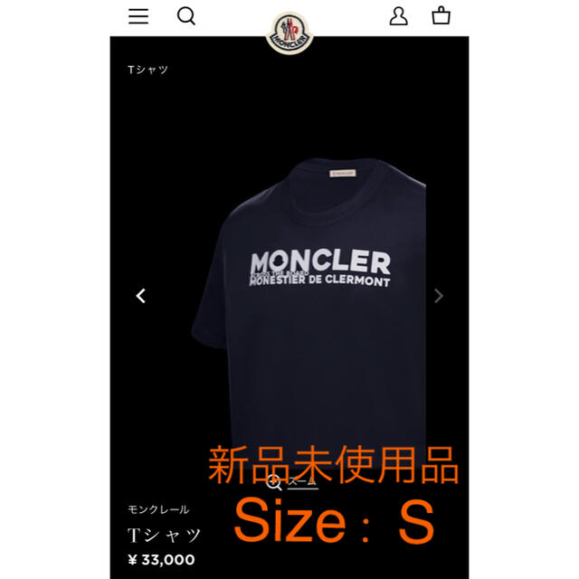 新品 モンクレールMAGLIA T-SHIRT Tシャツ size : S 激安特価 www