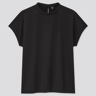 ユニクロ(UNIQLO)のUNIQLO クレープジャージースタンドカラーTシャツ(シャツ/ブラウス(半袖/袖なし))