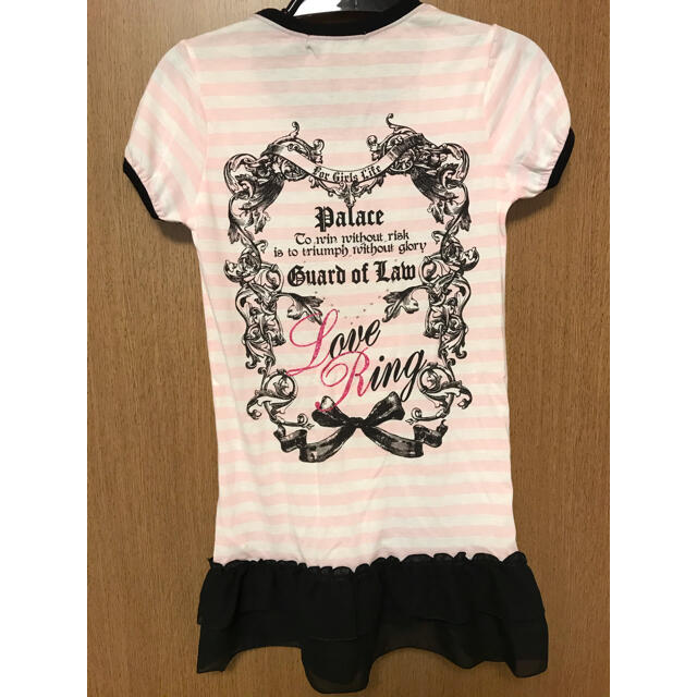 新品　女児　Tシャツチュニック　150cm キッズ/ベビー/マタニティのキッズ服女の子用(90cm~)(Tシャツ/カットソー)の商品写真