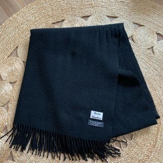 アクネ(ACNE)の【再値下げ】ACNE 旧タグ　黒　マフラー　ストール(マフラー/ショール)