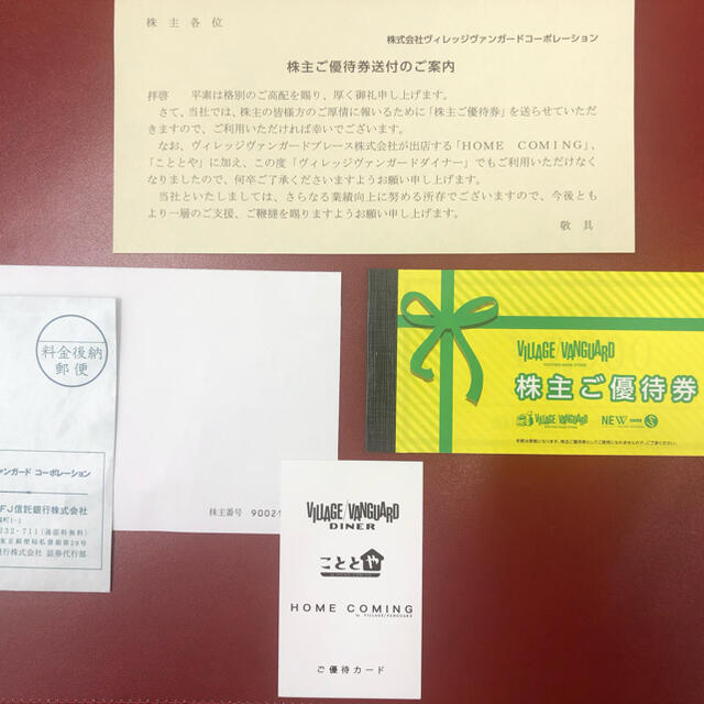 ヴィレッジヴァンガード 株主優待 1000円×12枚 - ショッピング