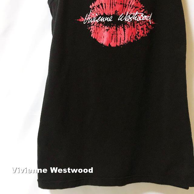 Vivienne Westwood(ヴィヴィアンウエストウッド)の【Vivienne Westwood】LIPS 刺繍ORB タンクトップ レディースのトップス(タンクトップ)の商品写真