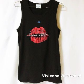 ヴィヴィアンウエストウッド(Vivienne Westwood)の【Vivienne Westwood】LIPS 刺繍ORB タンクトップ(タンクトップ)