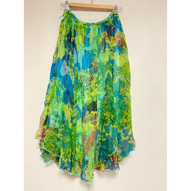 LE CIEL BLEU(ルシェルブルー)のLE CIEL BLUE  花柄シフォンスカート レディースのスカート(ロングスカート)の商品写真