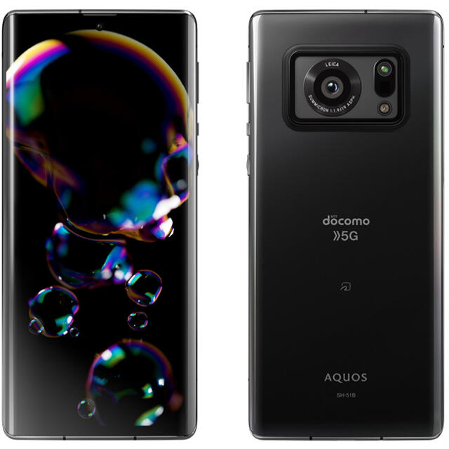 AQUOS(アクオス)のドコモ docomo シャープ AQUOS R6 SH-51B ブラック 本体 スマホ/家電/カメラのスマートフォン/携帯電話(スマートフォン本体)の商品写真