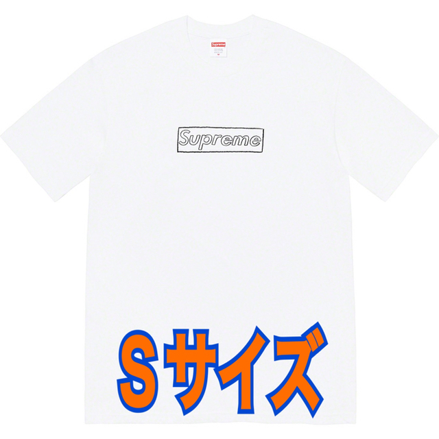 Supreme Kaws Chalk Logo Tee 白 Sサイズ - Tシャツ/カットソー(半袖
