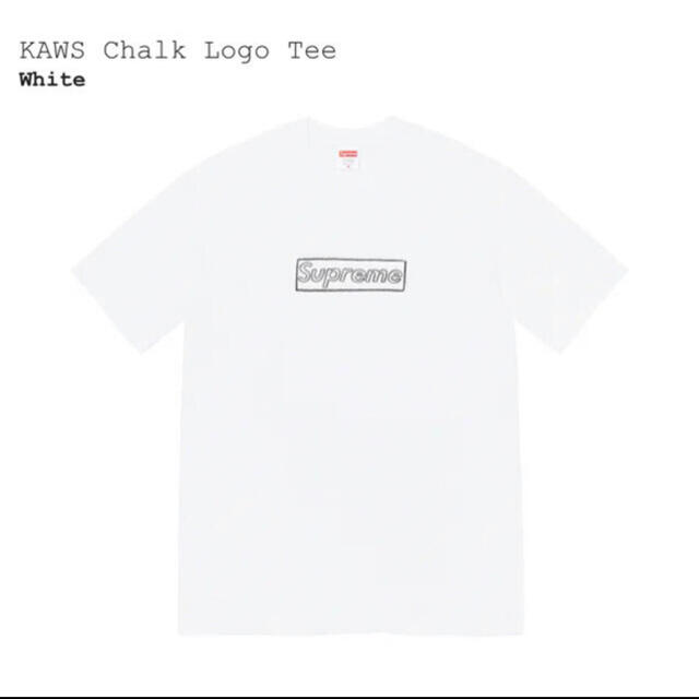 supreme Chalk Kaws Logo Tee White ホワイトシュプリーム